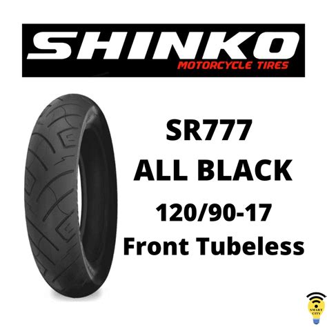 Shinko Motorcycle Tires SR777 ALL BLACK 120/90.